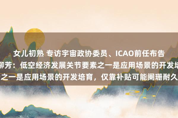 女儿初熟 专访宇宙政协委员、ICAO前任布告长、民航局原党构成员柳芳：低空经济发展关节要素之一是应用场景的开发培育，仅靠补贴可能阑珊耐久性