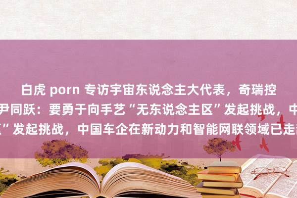 白虎 porn 专访宇宙东说念主大代表，奇瑞控股集团党委秘书、董事长尹同跃：要勇于向手艺“无东说念主区”发起挑战，中国车企在新动力和智能网联领域已走辞世界前哨