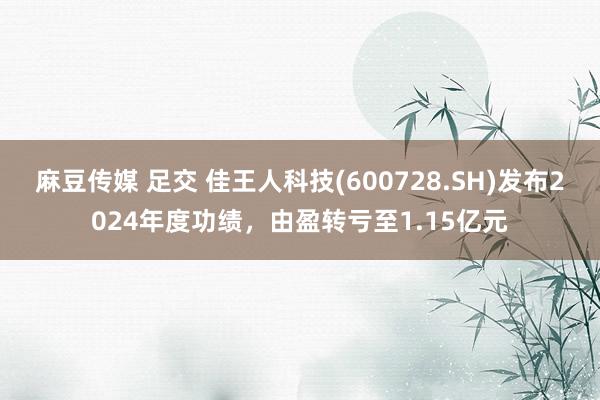 麻豆传媒 足交 佳王人科技(600728.SH)发布2024年度功绩，由盈转亏至1.15亿元